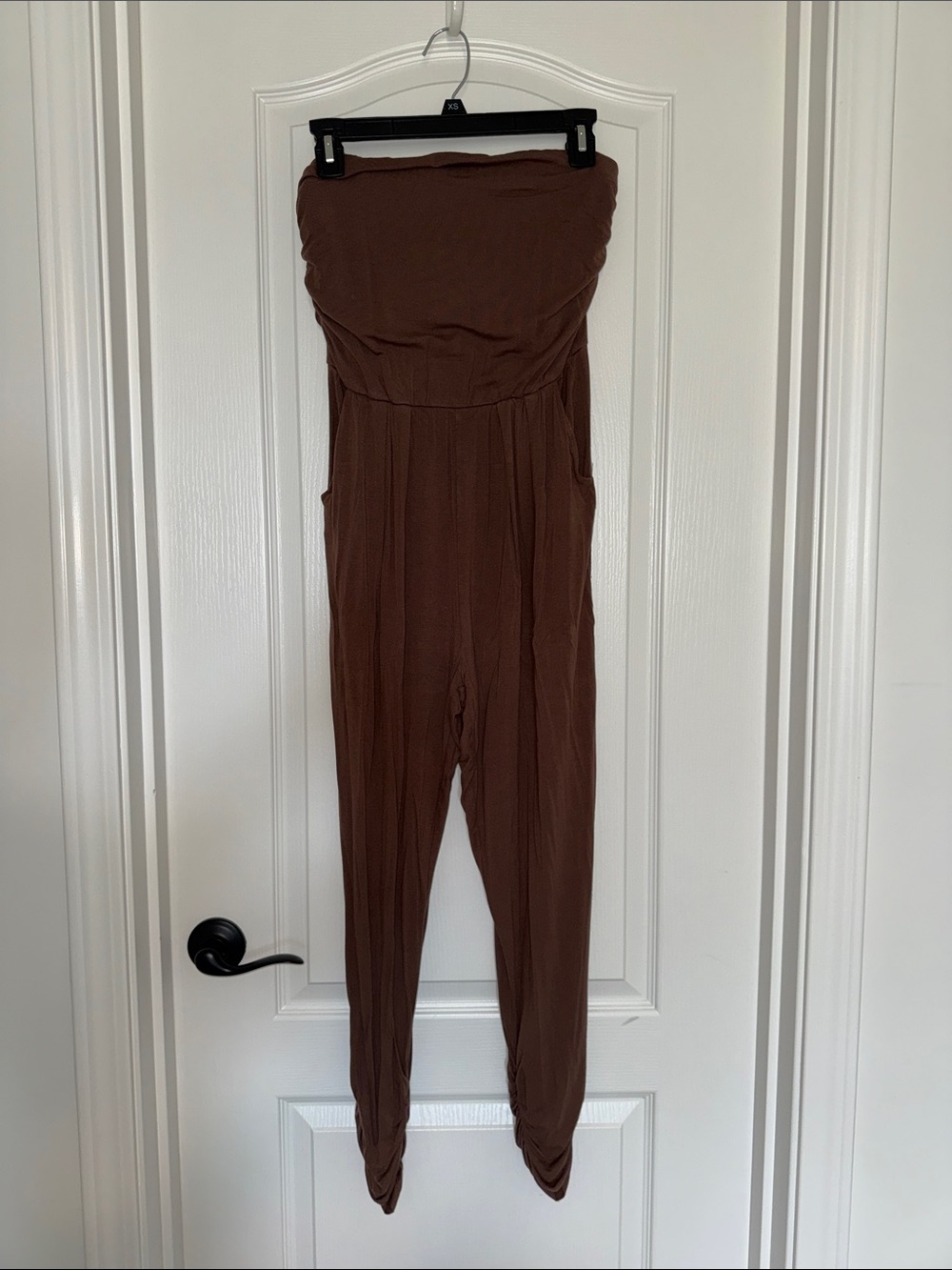 Altar'd State Strapless Brown Jumpsuit